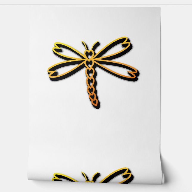 Papier Peint Coeur de libellule (Déroulement)