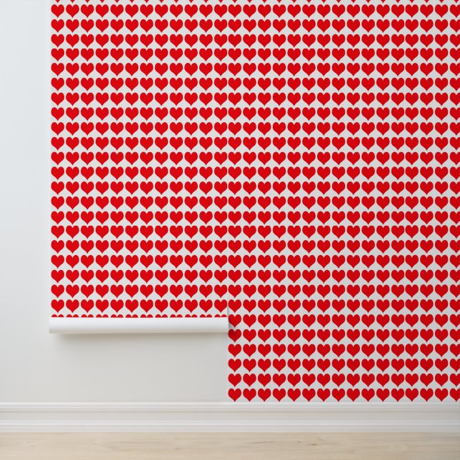 Papier Peint Coeurs rouges (Application)