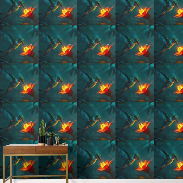 Papier Peint Colibri dans le jardin (Couloir)