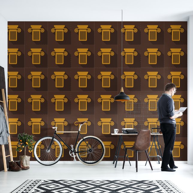 Papier Peint Concepteur de colonnes Ionique grecque (Salon)