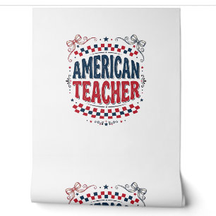 Papier Peint Conception de chemise vintage patriotique pour ens