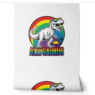 Papier Peint Conception de T-Shirt Vintage Allysaurus Dinosaure