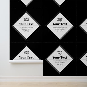 Papier Peint Conception de texte moderne éditable & Votre logo