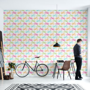 Papier Peint Conception de vélos colorés