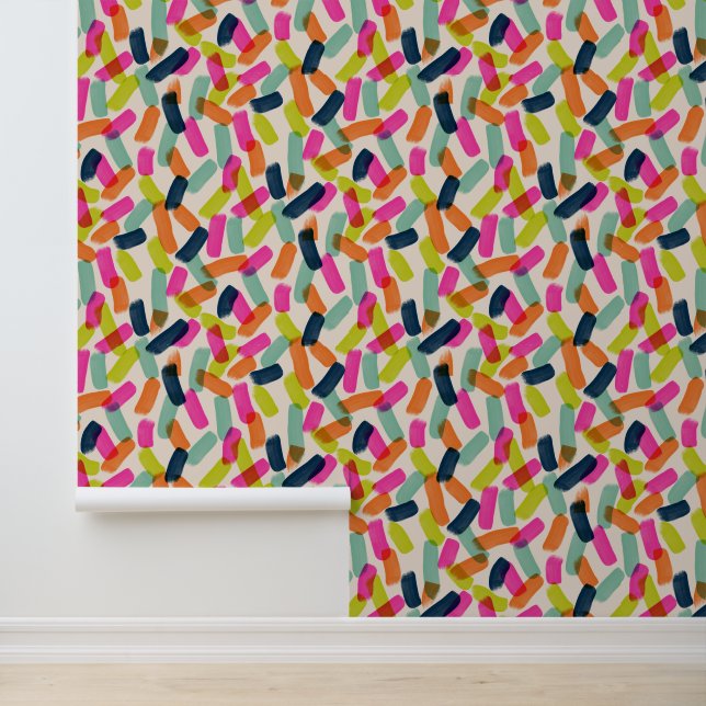 Papier Peint Confetti coloré Pop moderne (Application)
