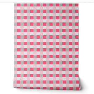 Papier Peint Contrôle rose et gris