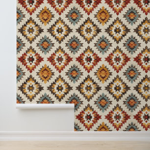 Papier Peint Cool Aztec motif carrelé occidental