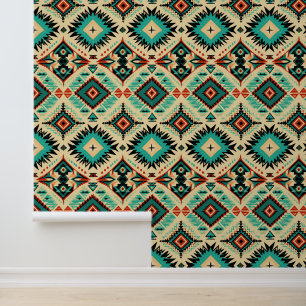 Papier Peint Cool Aztec Western carrelé motif Wallpaper