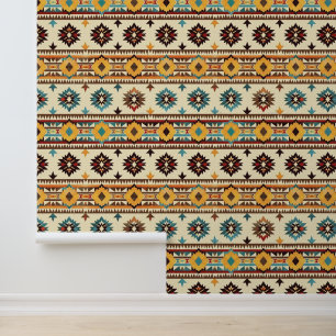 Papier Peint Cool Aztec Western carrelé motif Wallpaper