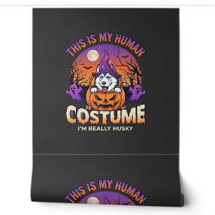 Papier Peint Costume Humain Husky Citrouille Halloween Fantômes
