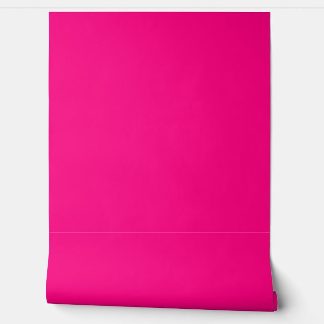 Papier Peint couleur solide rose chaud (Déroulement)