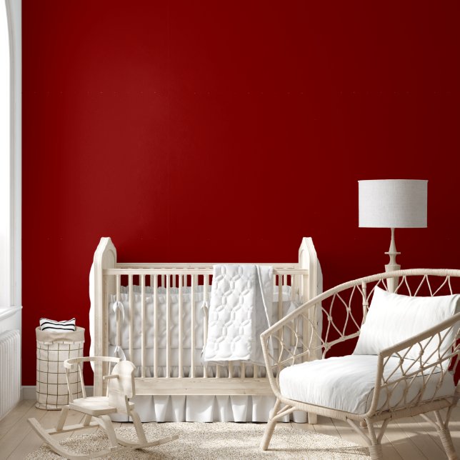 Papier Peint Couleur solide rouge velours tendance | Élégant (Enfants)