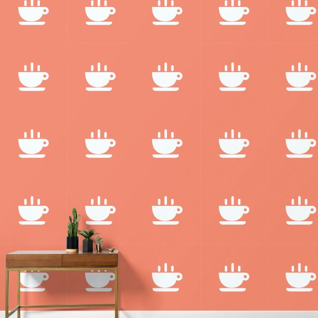 Papier Peint Coupe Blanche De Java Saumon Cuisine (Couloir)