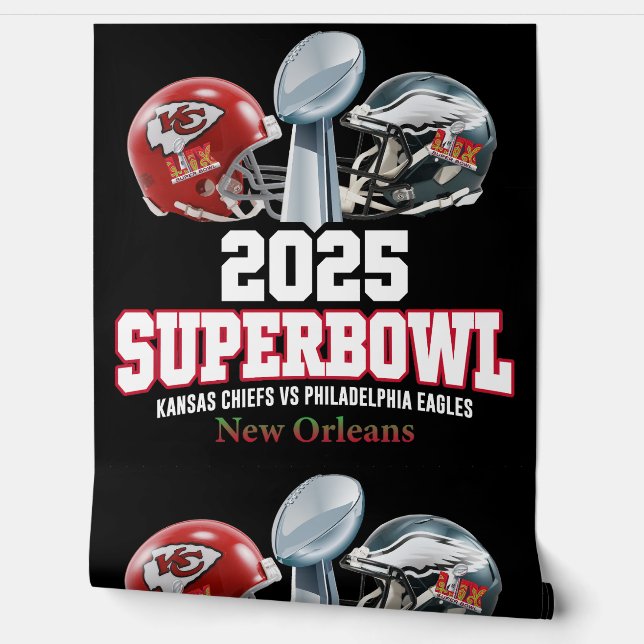 Papier Peint Coupe du Super Bowl 2025 (Déroulement)