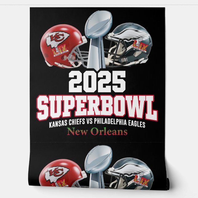 Papier Peint Coupe du Super Bowl 2025 (Déroulement)