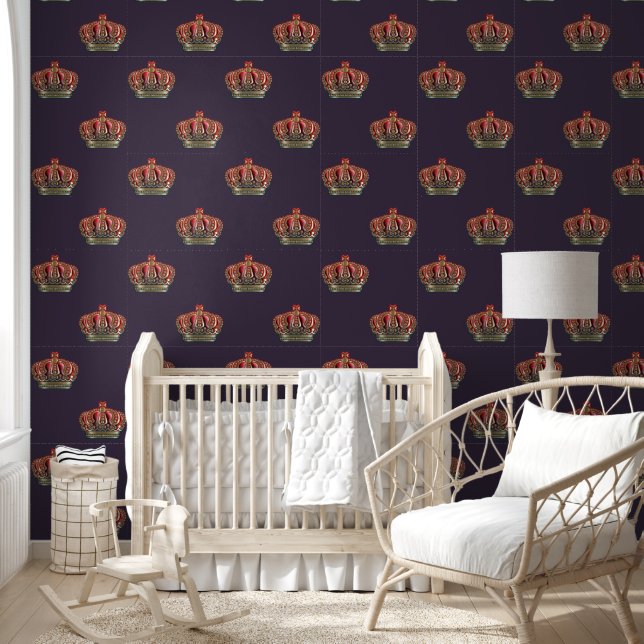 Papier Peint Couronne d'or - luxe royal 6a (Enfants)