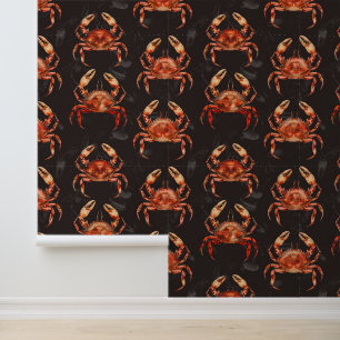 Papier peint crabes de fruits de mer