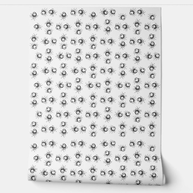 Papier Peint Créatures dessinées à la main motif d'illustration (Déroulement)