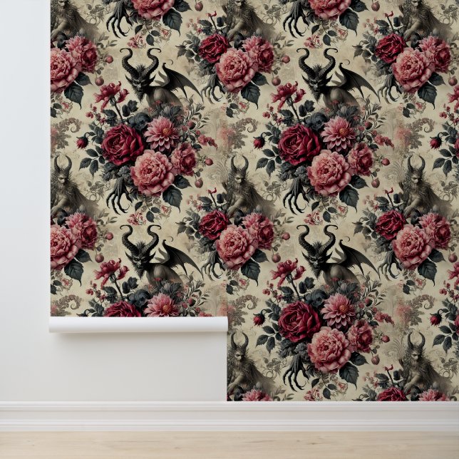 Papier Peint Crématoire Rose 🔥 - Victorien gothique (Application)