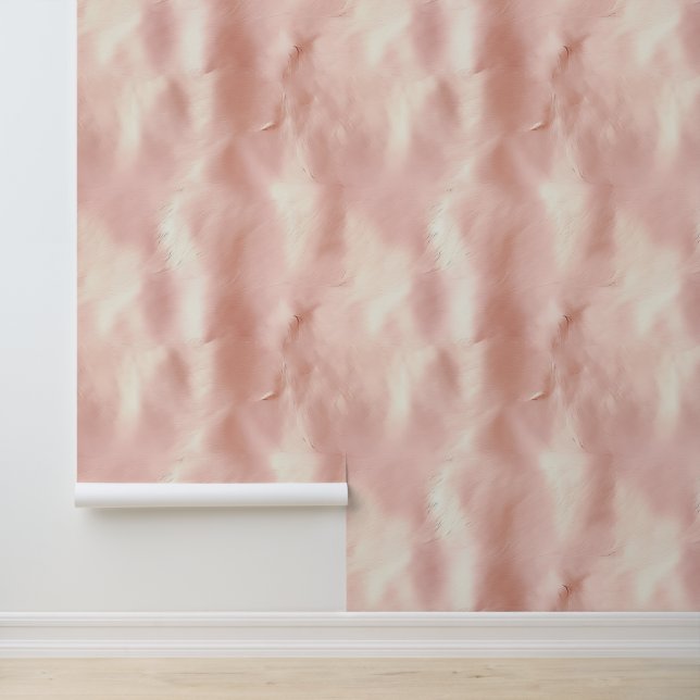 Papier Peint Crème Blush Rose Sud-Ouest Cowhide (Application)