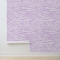 Crocodile blanc et violet / Motif de peau Alligato