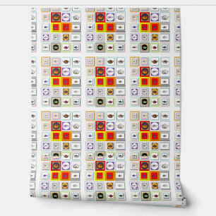 Papier Peint Cuisine Collage Théière