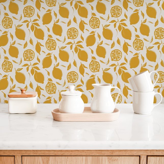Papier Peint Cuisine Zesty Lemon (Créateur téléchargé)