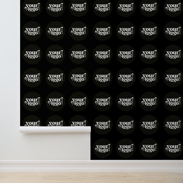 Papier Peint Custom Black Business Logo (Application)