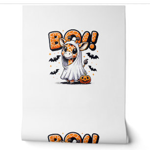Papier Peint Cute Giraffe Ghost Boo Costume d'Halloween Zoo Lov