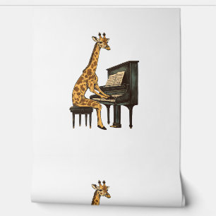 Papier Peint Cute Giraffe Jouer Piano Giraffes Musicien Musique