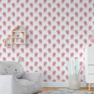 Papier Peint Cute Little Rose méduse Nursery