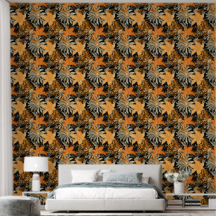 Papier Peint Cute Tropical motifs floraux carrelage maison de p