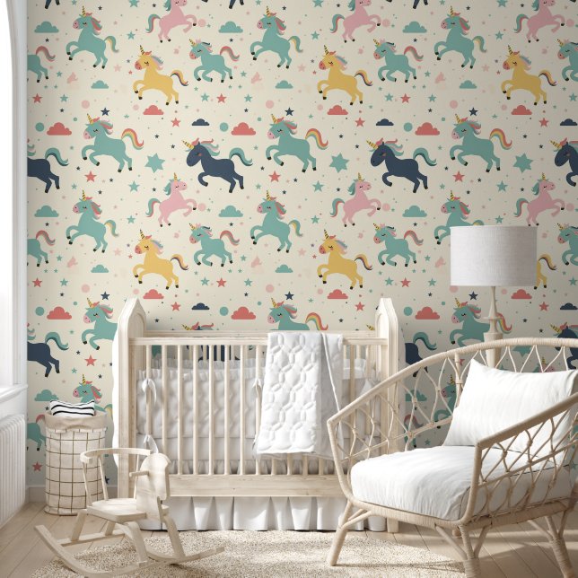 Papier Peint Cute Unicorn (Enfants)