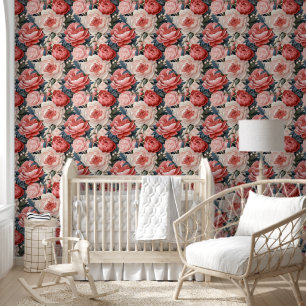 Papier Peint Cute Vibrant Peonies rose Chic Fond d'écran floral