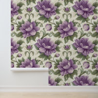 Damas texture luxueuse de violet de fleurs d'alto