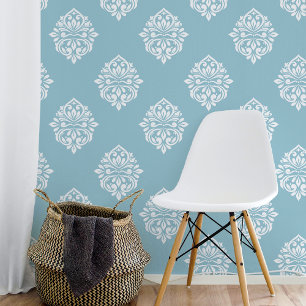 Papier Peint Damask Ambience Pale Cerulean
