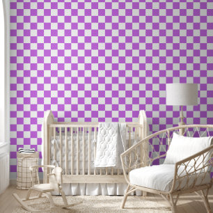 Papier Peint Damier magenta visuel classique