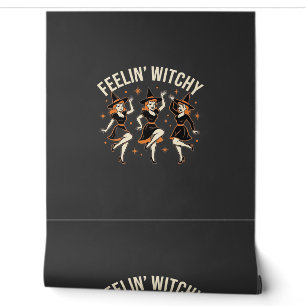 Papier Peint Danse de sorcière Halloween qui déchire