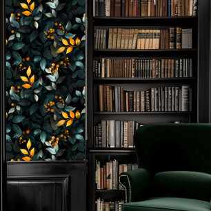 Papier Peint Dark Academia Emerald et Golf Foliing