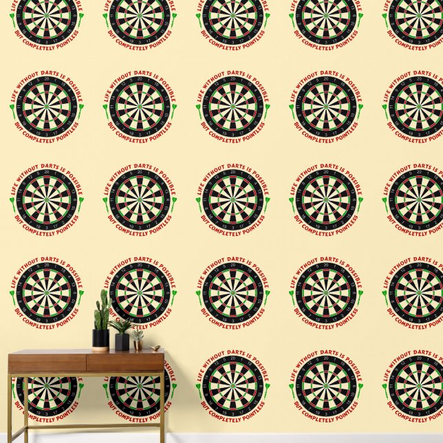 Papier Peint Dartboard - La vie sans fléchettes est possible 1 (Couloir)