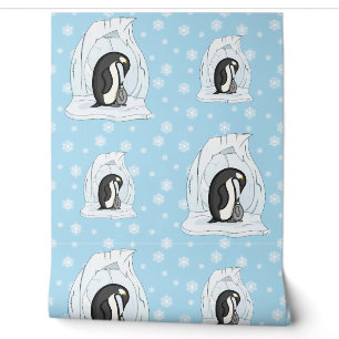 Papier Peint Davin et Annie les pingouins