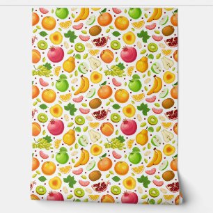 Papier peint de patchs de fruits