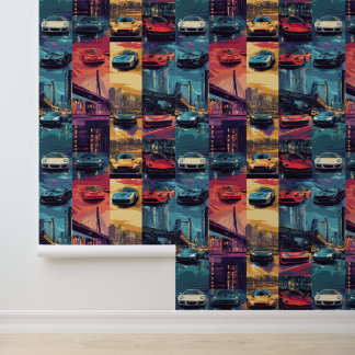 Papier peint de voiture sport vibrant pour les ama