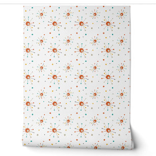 Papier Peint Début de l'ère atomique mi-siècle Motif moderne