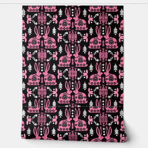 Papier Peint Décor d'origine Art populaire lapin