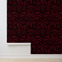 Décor gothique rouge foncé Jacquard gothique