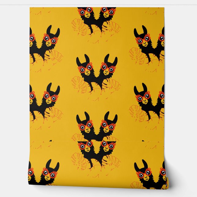 Papier Peint Décor Llama (Déroulement)