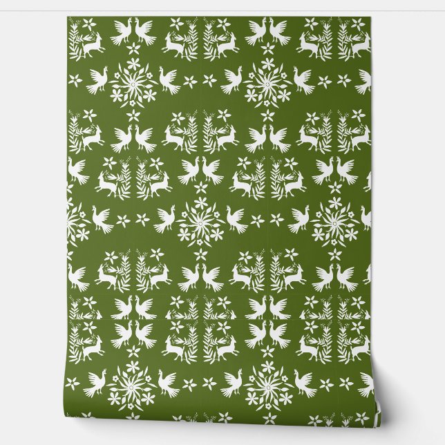 Papier Peint Décor mexicain Otomi (Déroulement)