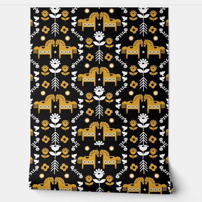 Papier Peint Décor nordique (Déroulement)