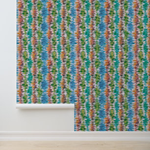 Papier Peint Design abstrait rétro dans le style Ikat.